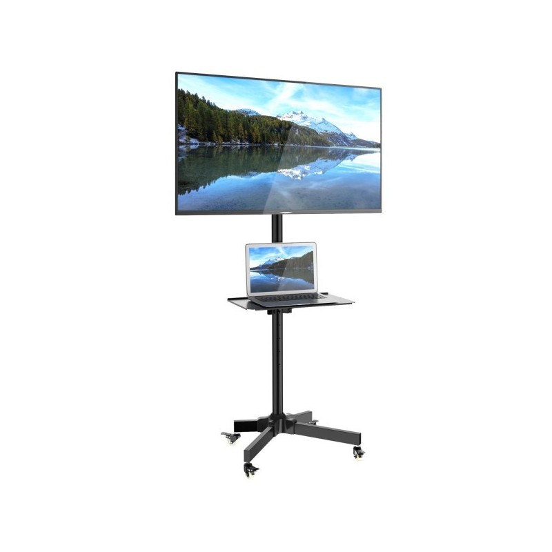 Techly TV LED/LCD cart for LCD LED TV 30"-65" height adjustable Techly TV LED/LCD cart for LCD LED TV 30"-65" height adjustable