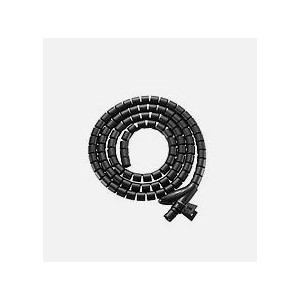 Equip Spiral Cable Management Hose – 100cm – Black – Tidy Under-Desk Cable Organizer