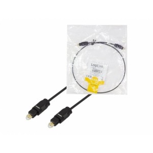 LogiLink TosLink Optical Audio Cable – 2.0m, Black