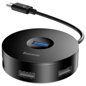 BASEUS USB-C Hub – 4-Port USB Expansion, 25cm Cable
