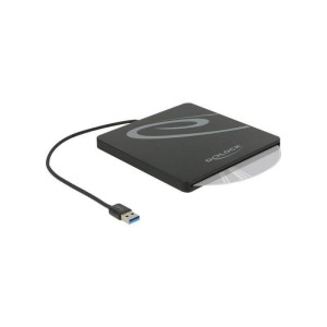 Delock External Enclosure for 5.25″ Slot-in Slim SATA Drives – USB Type-C™, Silver