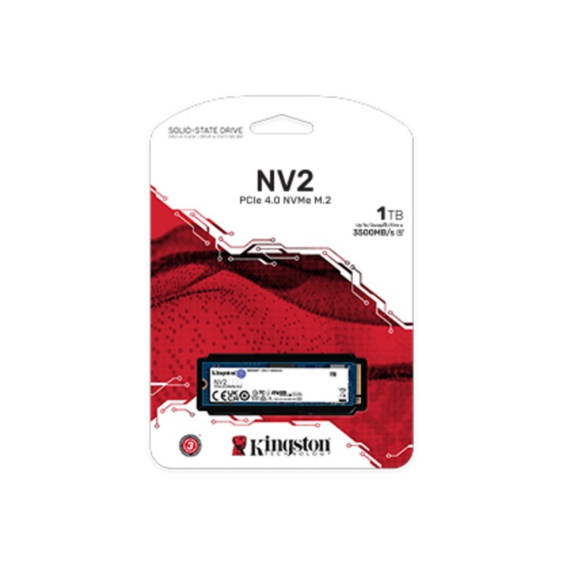 Kingston NV2 1TB M.2 NVMe PCIe 4.0 x4 – High-Speed SSD for Performance & Storage Kingston NV2 1TB M.2 NVMe PCIe 4.0 x4 – High-Speed SSD for Performance & Storage