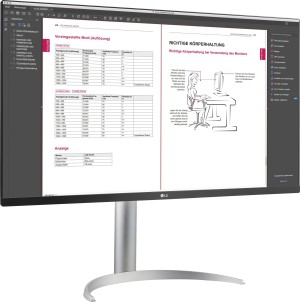 LG 32UP55NP 4ms 16:9 IPS HDMI DP USB-C Speaker 4K UHD Black / White