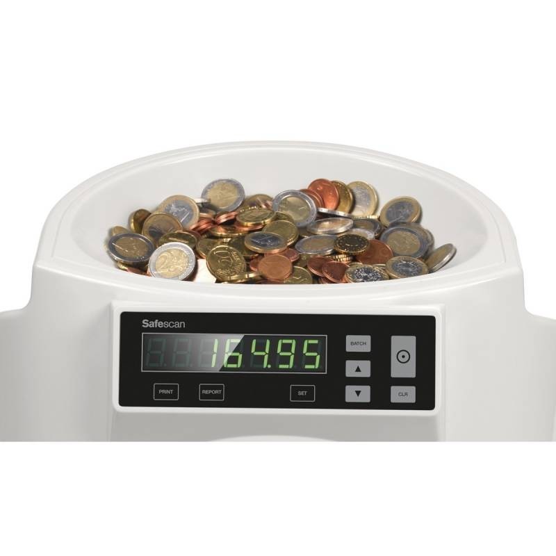 Safescan 1250 EUR Coin Counter and Sorter EUR 220 st/m Safescan 1250 EUR Coin Counter and Sorter EUR 220 st/m