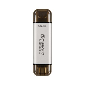 SSD 512GB Transcend ESD310S Portable. USB 10Gbps. Type-C/A