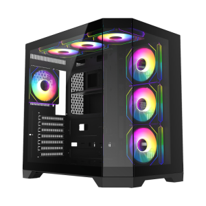 Gamemax HYPE-A ATX Mid-Tower Case – Panoramic Cooling and Style