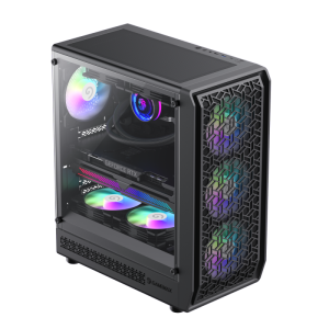 GameMax Forge AB Premium – Mid Tower ATX Case with Elite Airflow & Showcase Design