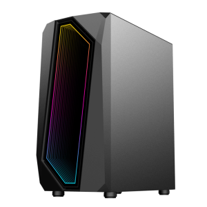 GameMax Time Bandit Premium – Mid Tower ATX Case with Infinity Mirror and ARGB Cooling