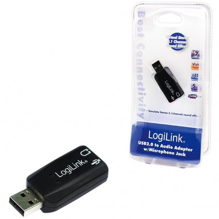 LogiLink Sound card USB audio adapter 3D effect