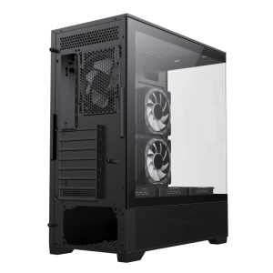 GameMax Vista Mid-Tower ATX Case – Modular Airflow Case with ARGB Fans and Full-Glass Aesthetic