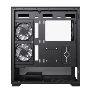 GameMax Vista Mid-Tower ATX Case – Modular Airflow Case with ARGB Fans and Full-Glass Aesthetic