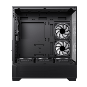 GameMax Vista Mid-Tower ATX Case – Modular Airflow Case with ARGB Fans and Full-Glass Aesthetic