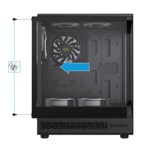 GameMax Vista COC AB ATX Mid-Tower – Panoramic Gaming Case with Patented COC Cooling & ARGB Fans