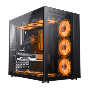 GameMax ATX Midi Tower – Modular RGB Gaming Case with Water Cooling & Tempered Glass