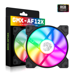 GameMax GMX-AF12X 120mm FRGB Cooling Fan – Silent Airflow with Fixed RGB Lighting