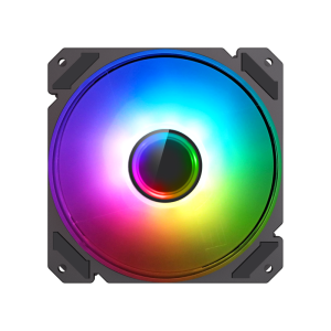 GameMax FN-12Rainbow-C9-Infinity ARGB 120mm Fan – Silent Infinity Lighting with Custom Sync Control