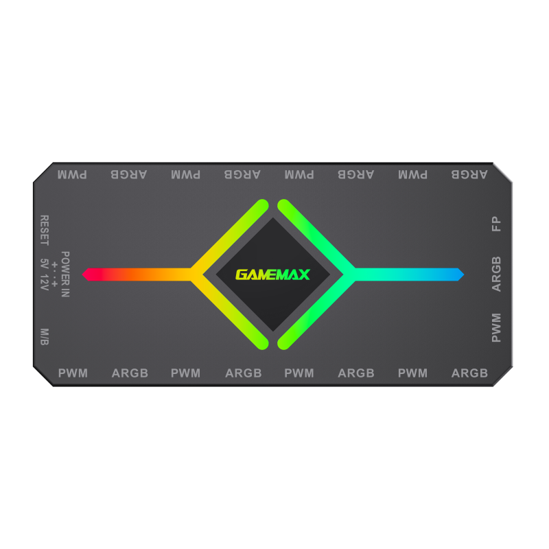 GameMax V4.0 ARGB HUB PWM Controller – Smart Sync & Remote Control for ARGB Fans GameMax V4.0 ARGB HUB PWM Controller – Smart Sync & Remote Control for ARGB Fans