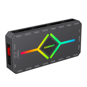 GameMax V4.0 ARGB HUB PWM Controller – Smart Sync & Remote Control for ARGB Fans