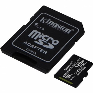 Kingston 128GB Canvas Select Plus Micro SD XC 100MB/s +adapter