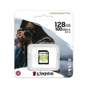 Kingston Canvas Select Plus SD 128GB - flash memory card - 128 GB - SDXC UHS-I