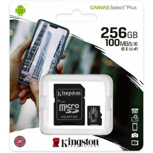 Kingston 256GB MicroSD+ADP microSDXC UHS-I