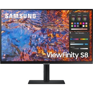 27'' (3840x2160) Samsung S27B800PXP 16:9 5ms IPS HDMI DisplayPort USB-C VESA Pivot 4K Black