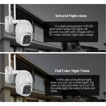 Mini Speed Dome IP Camera Wireless Outdoor C-P08-13 (EN)C 2.0MP