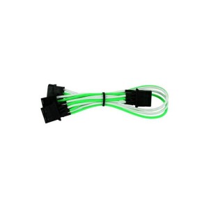 Nanoxia 4-Pin to 2 x 3-Pin Fan Splitter Cable – 30 cm, Black