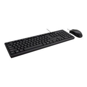 Inter-Tech Tas KB-118EN Keyboard and Mouse Set – QWERTY, Black, Reliable and Affordable