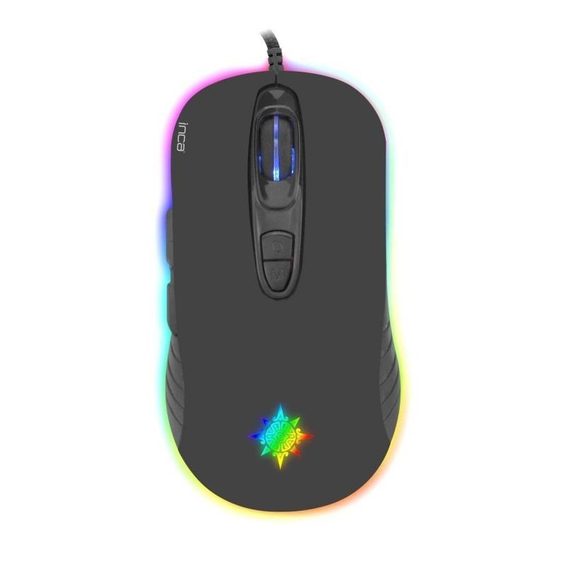 INCA Gaming Mouse IMG-348 – 3200 DPI, RGB Lighting, 7 Buttons, USB with Software Support INCA Gaming Mouse IMG-348 – 3200 DPI, RGB Lighting, 7 Buttons, USB with Software Support