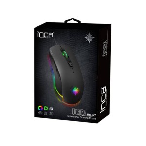 INCA Gaming Mouse IMG-327 – 4800 DPI, RGB Lighting, 6 Buttons, USB with Software Support