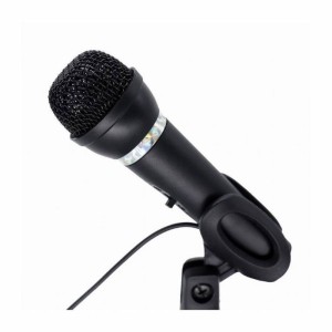 GEMBIRD condenser microphone with table stand black 3.5mm Gembird
