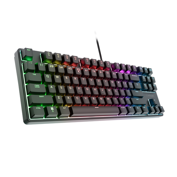 Trust GXT 864 Cada TKL Mechanical Gaming Keyboard RGB Brown Switches | Black