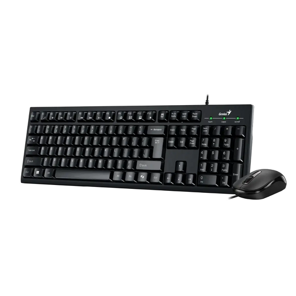 Genius KM-100SE Wired USB Keyboard and Mouse Combo with Copilot Key | Black