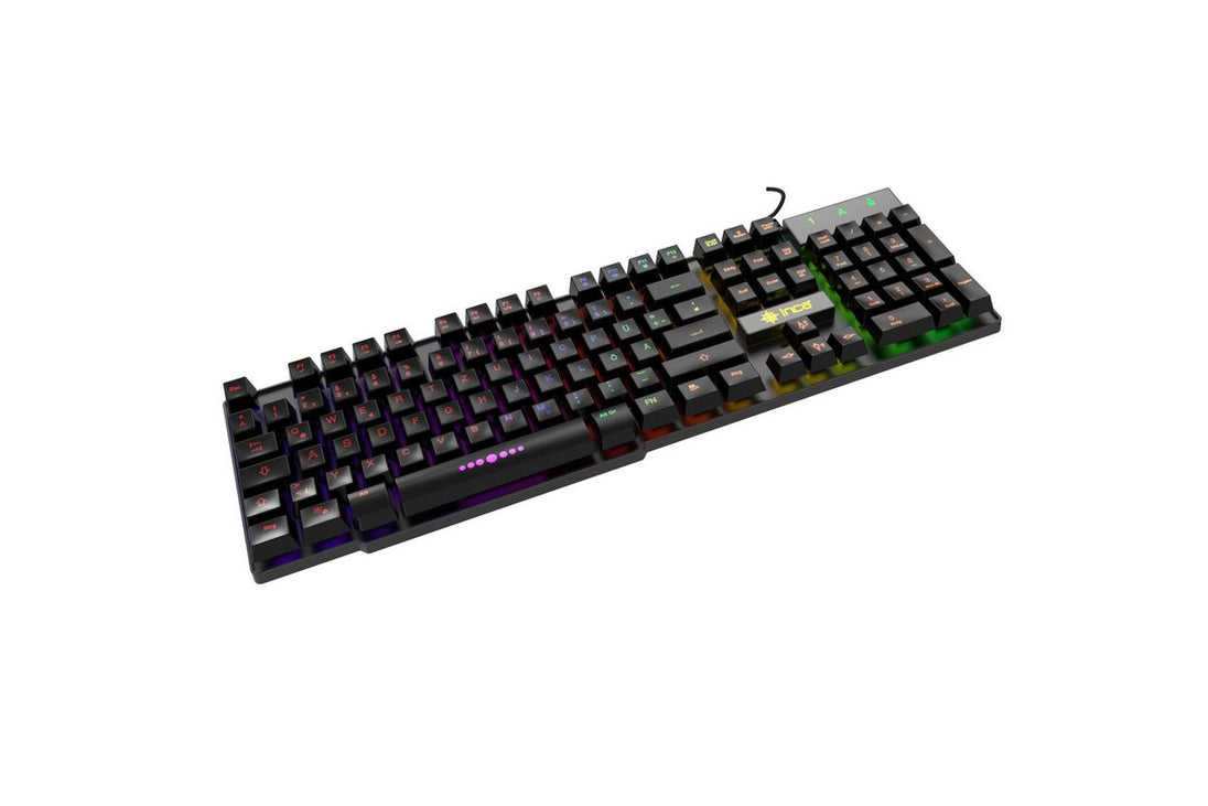 INCA IKG-446 tastierë gaming me ndriçim LED në 3 ngjyra dhe shkronja transparente