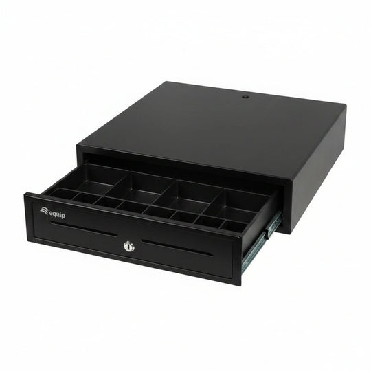 Equip Standard cash drawer 42x40.5x11 4 money/8 coin compartments blac