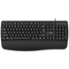 Genius KB-123 Wired USB Keyboard with Copilot Key & Palm Rest | Black